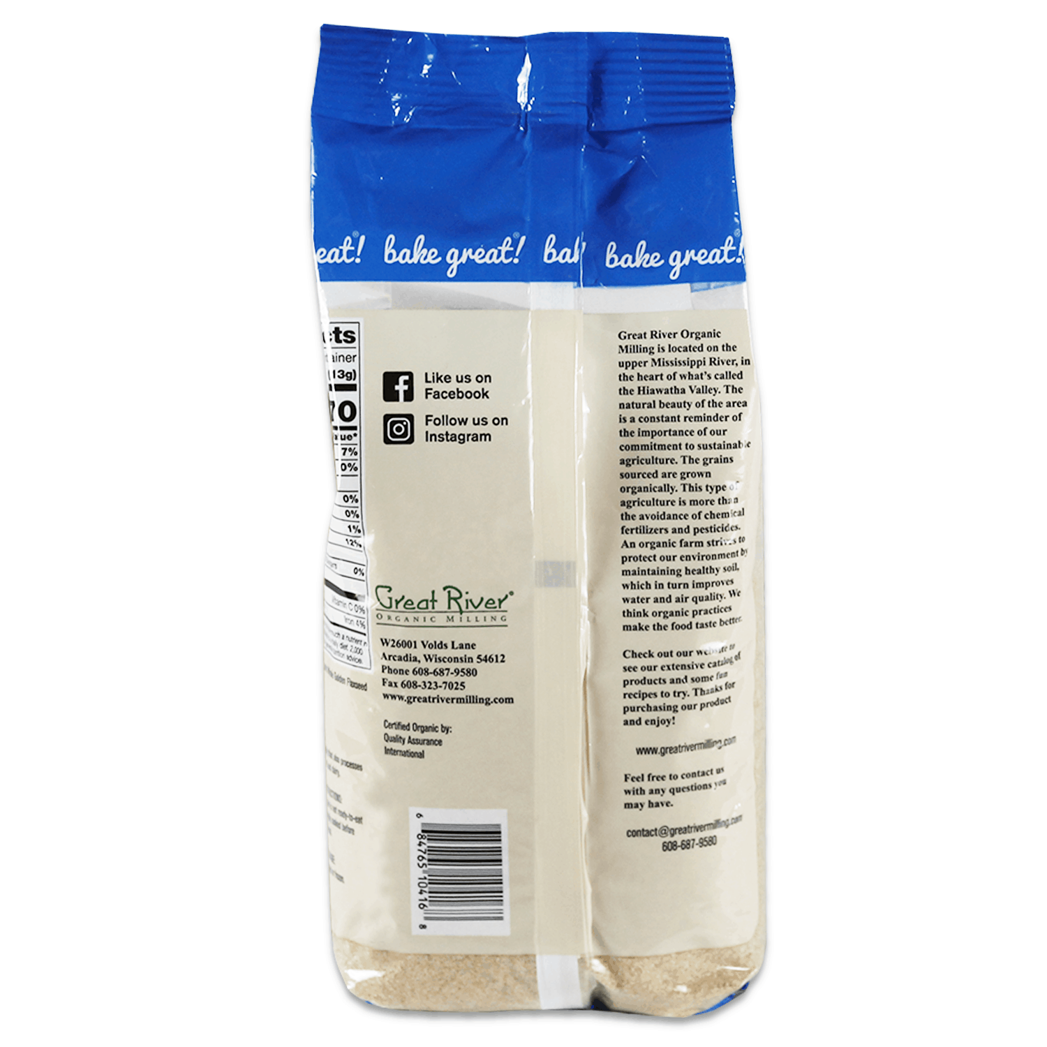 Gluten Free Organic Golden Flaxseed Meal